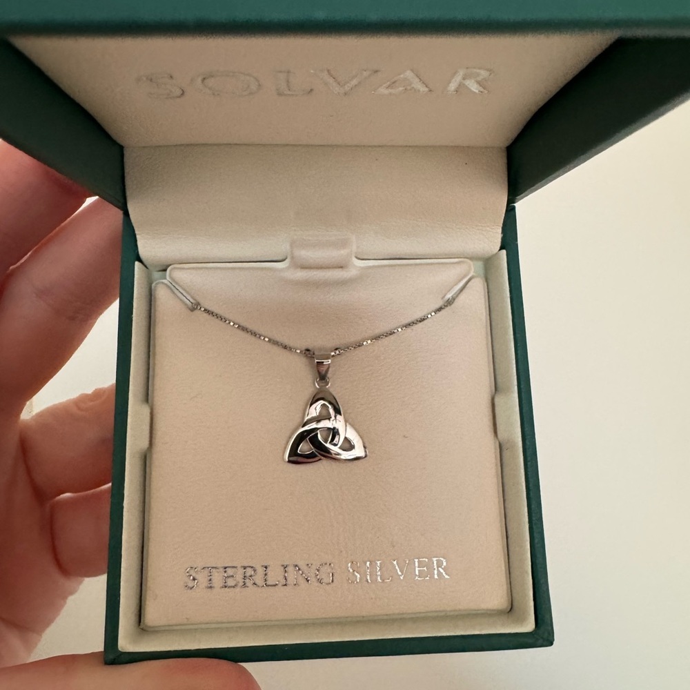 Sterling Silver Trinity Knot Necklace